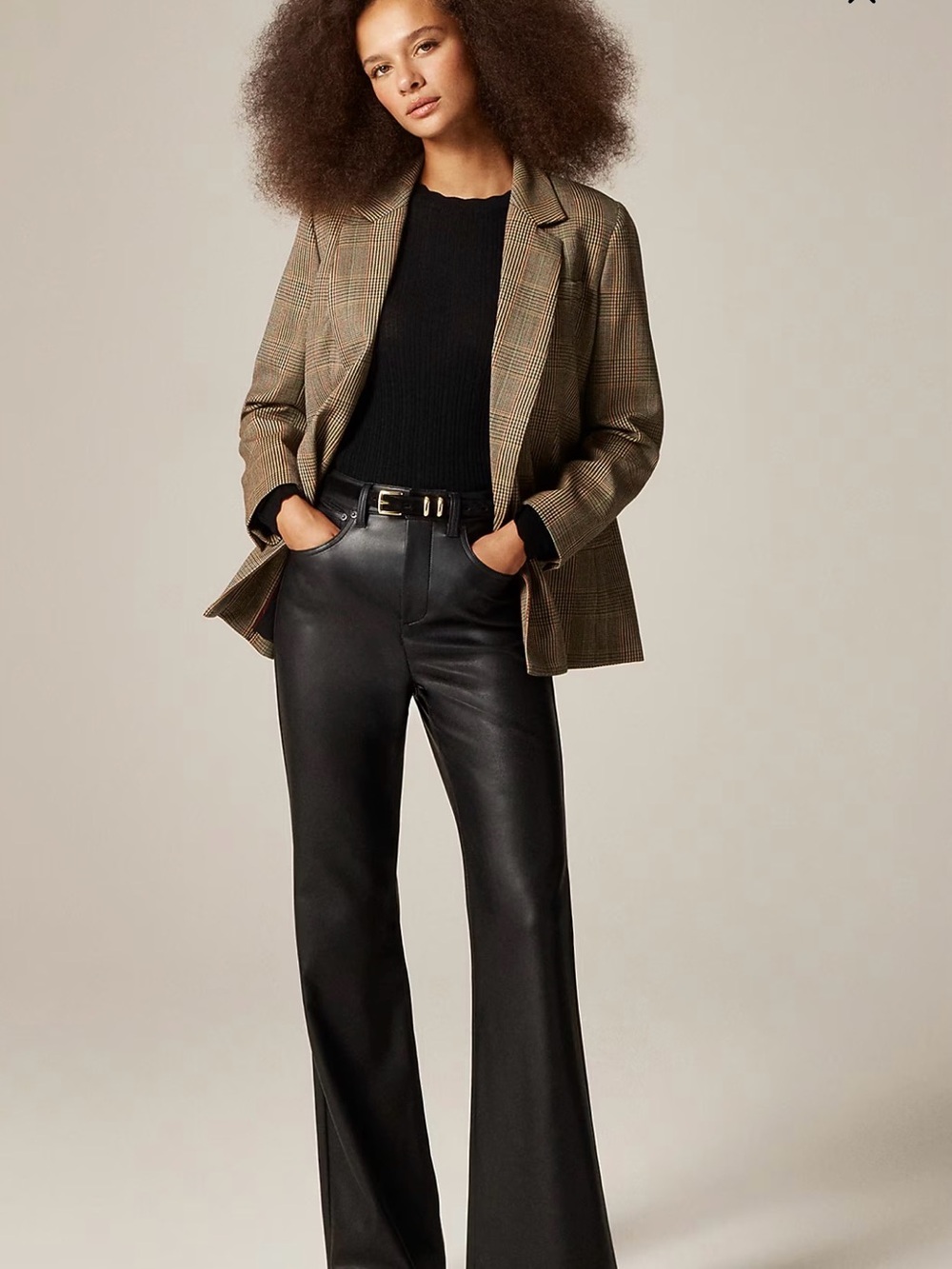 J. Crew Black Vintage Flare Leg Pants